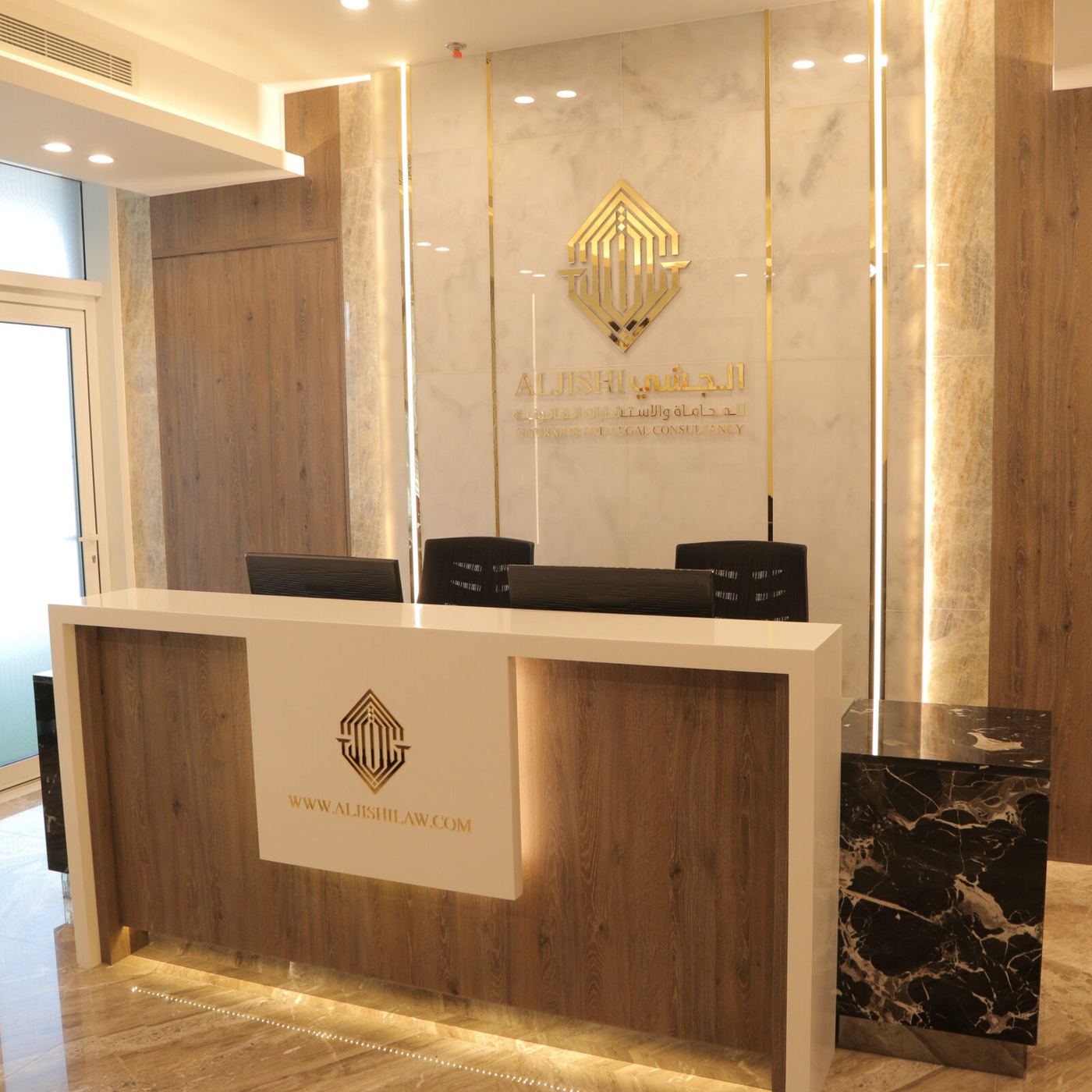 Al Jishi Attorneys office fit-out by Alkulaib Group, Diplomatic Area, Bahrain